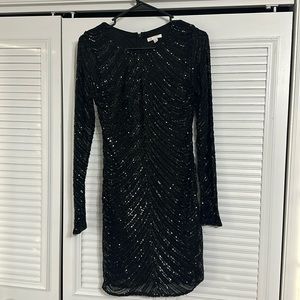Black Formal Dress long sleeves